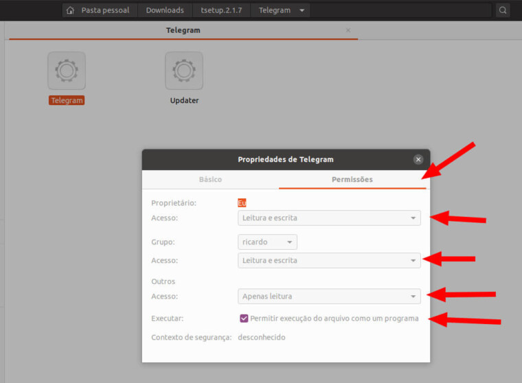 ConferindoPermissoesBinarioTelegram