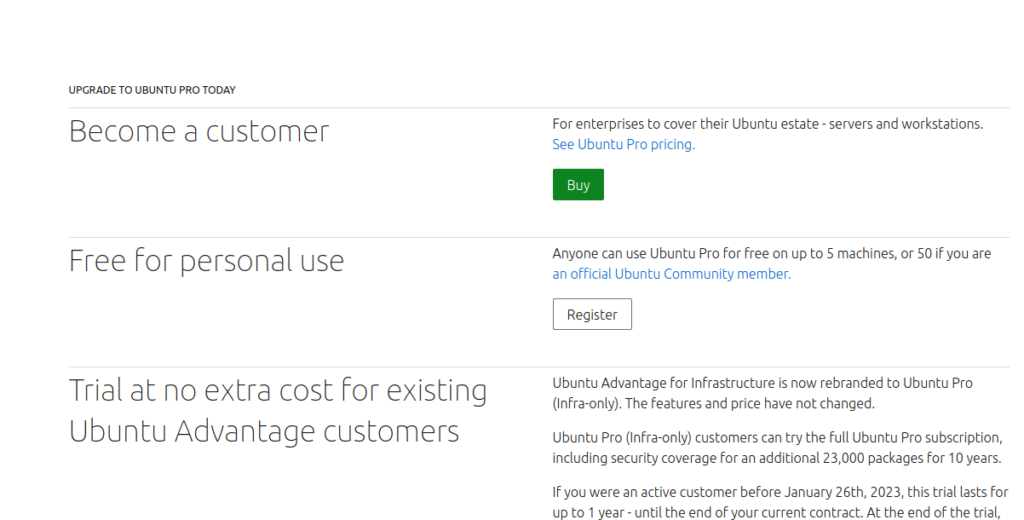 Ubuntu Pro / Ubuntu 18.04 LTS ESM